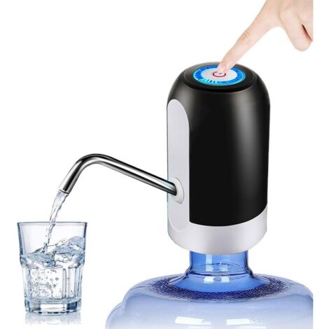 Pompa dell'acqua da 5 galloni, pompa per bottiglia d'acqua da 5 galloni, pompa automatica per acqua potabile ricaricabile tramite USB, distributore d'acqua elettrico portatile, interruttore per bottig (1/4)
