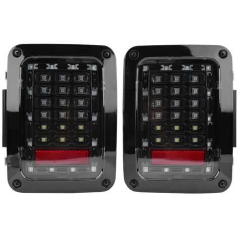 Coppia di fanali posteriori a LED per Jeep Wrangler JK 0716 USA con luci di stop, (1/4)