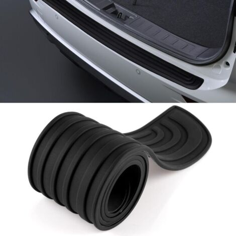 Protezione paraurti auto, 104 cm x 9 cm, protezione in gomma per portellone posteriore, nera, autoadesiva, compatibile con la maggior parte delle auto.