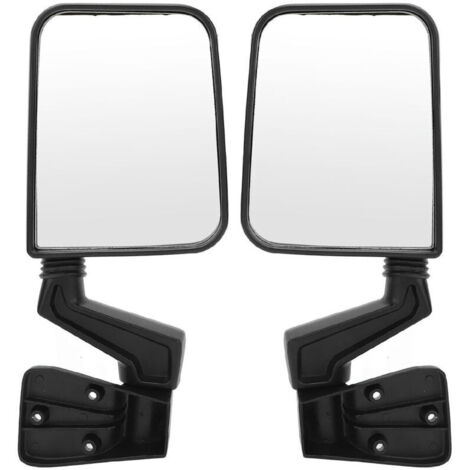coppia di specchietti retrovisori esterni manuali 105495870, resistenti a graffi, calore e scolorimento. Specchietto laterale ripiegabile manualmente per Jeep TJ manuale (dal 1997 al 2002), di DEBU (1/4)