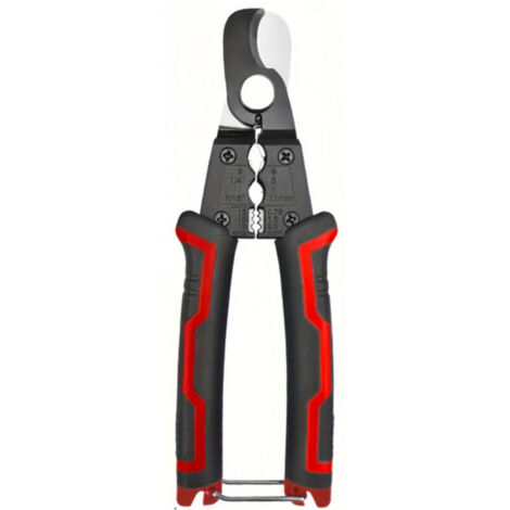 Pinza tagliafili da 180 mm, pinza multifunzionale da elettricista con spelafili, capacità massima di 11 mm, per rame, alluminio e spelatura di cavi.