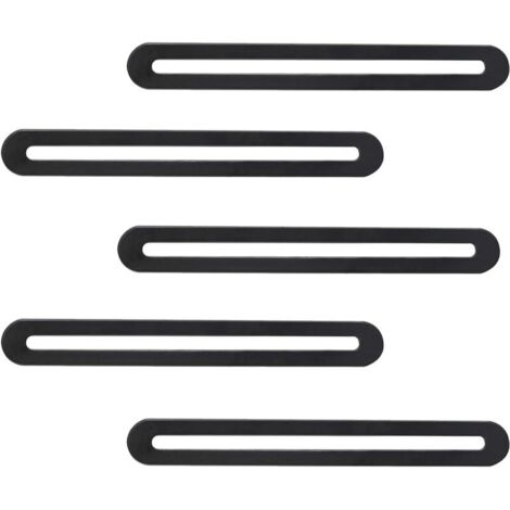 Set di 5 staffe a piastra perforata, connettori piatti regolabili in acciaio inox, piastra di rinforzo in metallo, per riparare e fissare legno e mobili.