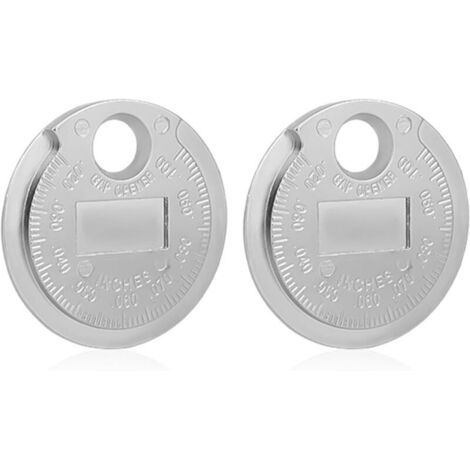 Set di 2 pezzi per la misurazione della distanza tra gli elettrodi delle candele, in lega di zinco, con scale in pollici e metriche, accessori per meccanici.