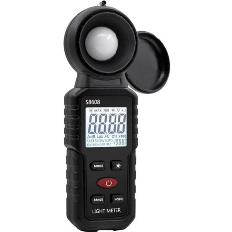 Luxmetro digitale, misurazione della luce con intervallo da 0,1 a 200.000 lux, misuratore di luce ambientale digitale portatile con portata fino a 200.000 lux per luci a LED, piante, ecc. (1/4)