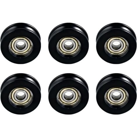 rulli per porte scorrevoli da patio, rulli di ricambio per porte con zanzariera, accessori per porte scorrevoli da doccia, per tende, cassetti, porte in alluminio, armadi, 5×20×7mm (1/4)
