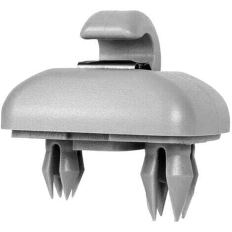 Clip per aletta parasole auto, gancio per aletta parasole auto, per Audi A1, A3, A4, A5, Q3, Q5 (8E0, 857, 562) A7, B6, B7, B8, S4, S5, grigio