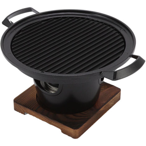 Piccolo barbecue da tavolo, barbecue portatile a carbone, antiaderente, barbecue a carbone senza fumo per uso interno, barbecue domestico