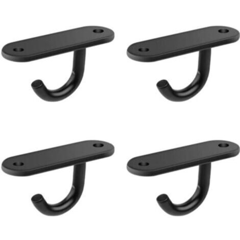 Set di 4 ganci a vite, ganci da soffitto in acciaio inox da 6 cm, base saldata, gancio a vite per piccoli ventilatori da soffitto, applique e zanzariere.