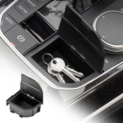 Scatola porta pomello del cambio, accessorio per auto personalizzato e modificato, compatibile con BMW Serie 2, Serie 3, Serie 4, Serie X3, X4, X5, X6, X7, F40, F44, G20, G26, G01, G (1/4)