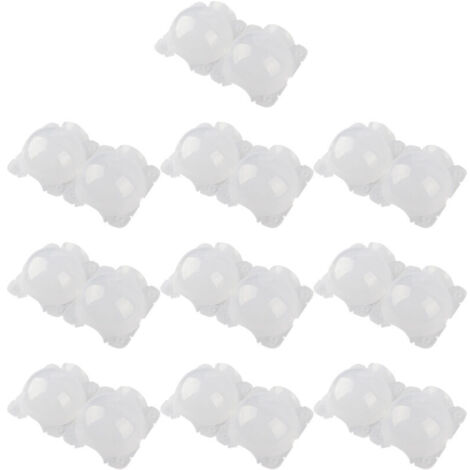 10 pezzi da 12 cm, dispositivo di radicazione per piante, scatola per innesto a sfera ad alta pressione, bianco DUBUNS (1/4)