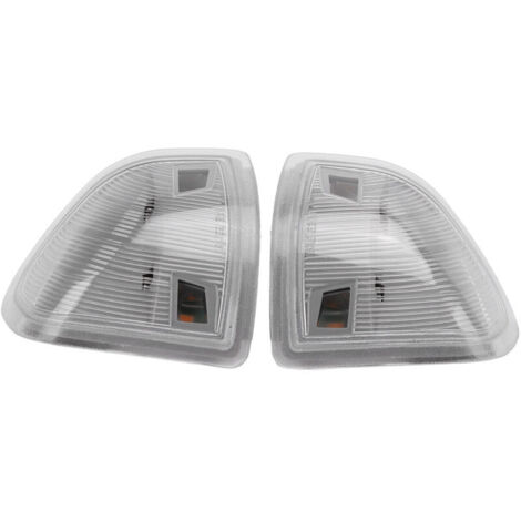2x indicatori di direzione a LED per specchietto laterale sinistro e destro 68302828AA 68302829AA, ricambio per Dodge Ram 1500 (2011-2017), bianco trasparente, di DEBUNS (1/4)
