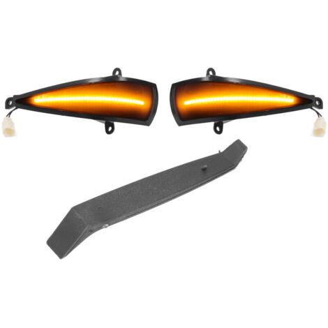 2x indicatori di direzione dinamici a LED color ambra montati sullo specchietto per Civic 8th (2005-2011) di DEBUNS (1/4)