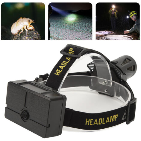 Lampada frontale a LED ricaricabile tramite USB per escursionismo quotidiano, campeggio, manutenzione, corsa notturna, pesca notturna, esplorazione di emergenza, DUBUNS (1/5)