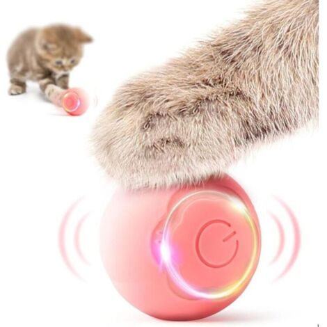 Palla interattiva per gatti, giocattolo intelligente per interni con rotolamento automatico, luci LED variabili e 2 modalità.
