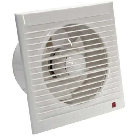 Ventilatore estrattore da 160 mm, 15 W, 140 m³/h con valvola di non ritorno - per bagno, cucina, ufficio, toilette, silenzioso