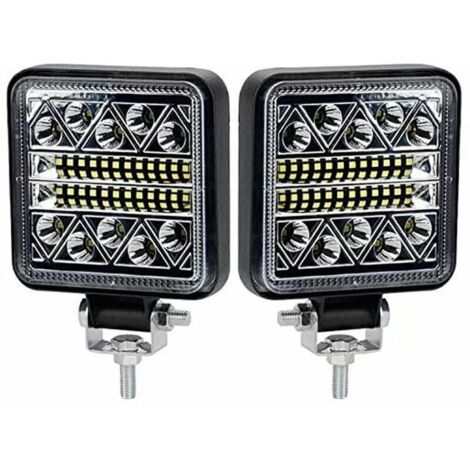 BR-Vie Faro da lavoro a LED da 102 W, 10200 lumen, luci di retromarcia a LED 12 V, fari/proiettori a LED per auto, trattore, barca, camion 12-24 V, 2 pezzi