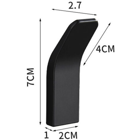 CPSARKV Gancio adesivo 3 pezzi Gancio da parete per bagno, antiruggine e impermeabile Porta asciugamani con adesivo per accappatoio, cappotto, asciugamano, chiavi, casa