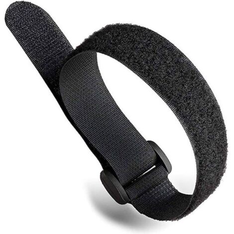 pezzi - 25 x 500 mm, nero - Fascette e anelli per cavi, fascette in velcro, fascette riutilizzabili, fascette per cavi PC riutilizzabili, organizzazione cavi, TV, ufficio (1/4)