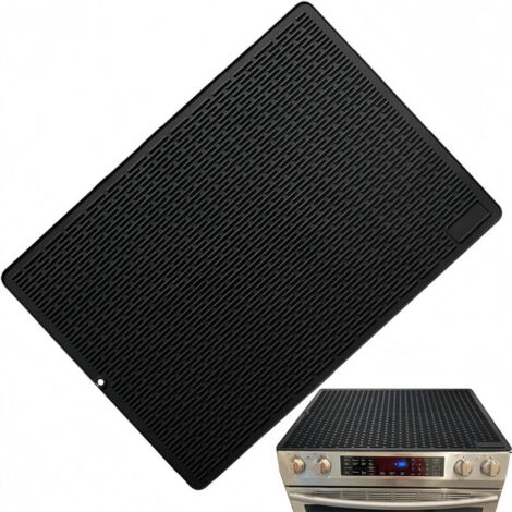 Protezione multifunzionale in silicone per piani cottura a induzione, 71 x 50 x 0,25 cm, nera. (1/4)