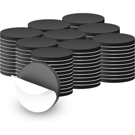 100 pezzi di adesivi magnetici rotondi da 20 mm, magneti rotondi ad alta aderenza, magneti autoadesivi, per scuola e ufficio