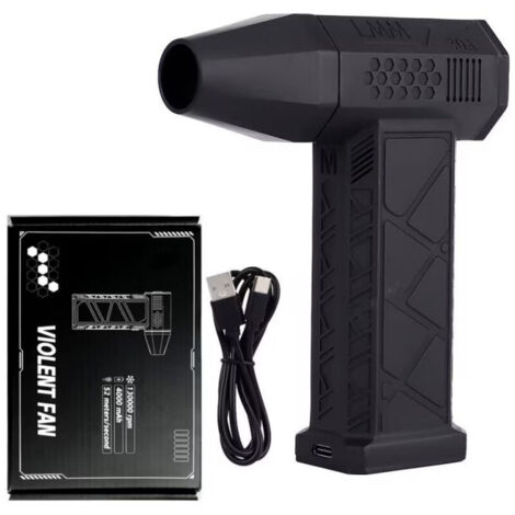 Soffiatore ad aria compressa, soffiatore per PC da 130.000 giri/minuto con batteria da 8000 mAh, 3 velocità, potente soffiatore elettrico per la polvere dell'auto.