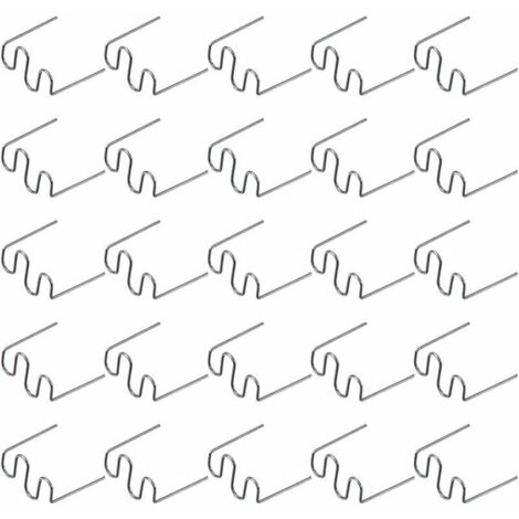 500 punti metallici per saldatura a caldo per macchine di riparazione plastica, riparazione paraurti auto, punti metallici ondulati pretagliati da 0,6 mm