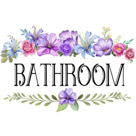 Adesivo in vinile per la decorazione delle pareti del bagno, codice 1401168485 (1/4)