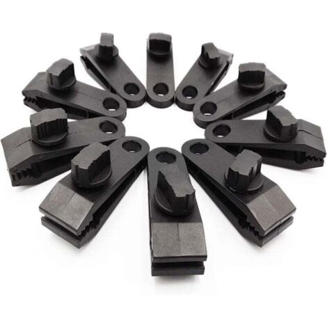Confezione da 10 clip per teloni, dadi a farfalla resistenti – Clip di bloccaggio robuste per teloni, tende da sole, campeggio all'aperto, tende da sole per roulotte, coperture per auto, coperture per