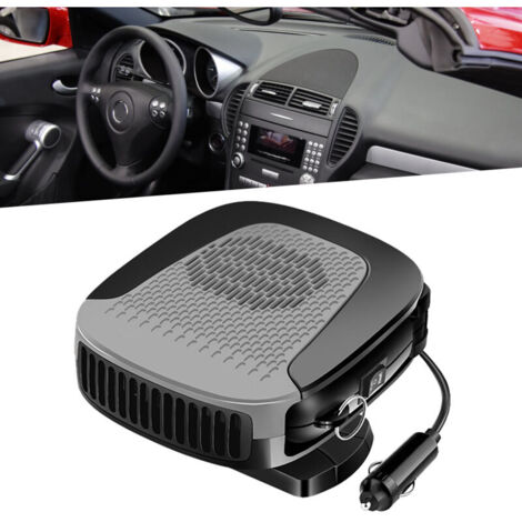 Ventilatore riscaldante per auto a 12V, rotazione a 360°, sbrinatore per parabrezza e interni auto, riscaldamento rapido del veicolo.