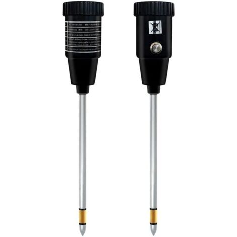 Misuratore di pH e umidità del terreno (26×5×5 cm), tester di pH e igrometro del terreno ad alta precisione e sensibilità 2 in 1 con sonda in metallo antiruggine