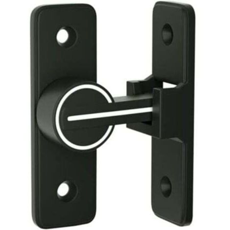 Serratura interna illuminata per porte scorrevoli, gancio di chiusura a 90° per porte basculanti, catenaccio antifurto con fibbia, per porte e finestre. (1/4)