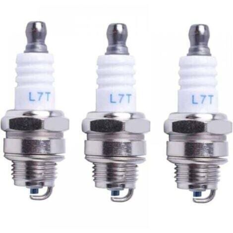 Candela L7T per motosega, tosaerba, accessori per piccoli motori compatibili con Husqvarna, NGK BPMR7A 4626, equivalente a RCJ6Y, Champion, Bosch WSR6F, confezione da 3 (1/4)