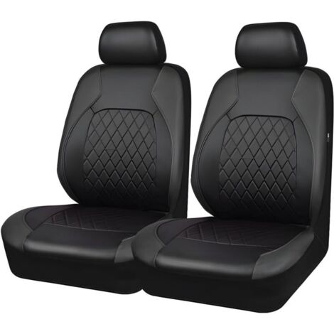 Set completo di 2 coprisedili universali per auto, in similpelle impermeabile, adatti alla maggior parte di furgoni, SUV e berline.