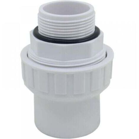 Raccordo a vite in PVC, manicotto di pressione filettato in PVC per pompa filtro a sabbia, O-ring per piscina (1/4)