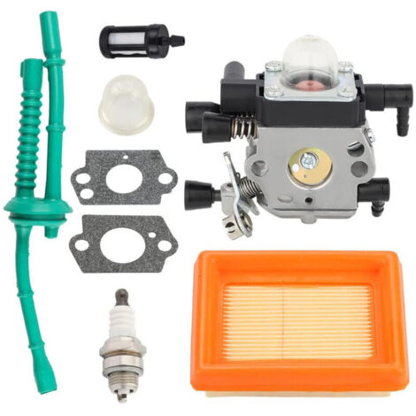 Carburatore C1Q-S202 con kit tubo carburante per filtro aria per motore motozappa Stihl MM55 MM55C, sostituisce 4601 120 0600