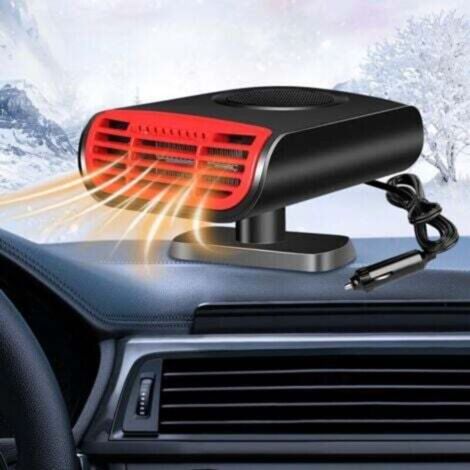 Riscaldatore per auto, riscaldatore portatile per auto da 12 V e 150 W, sbrinatore e disappannatore per parabrezza, ventola di riscaldamento e raffreddamento, presa accendisigari (1/4)