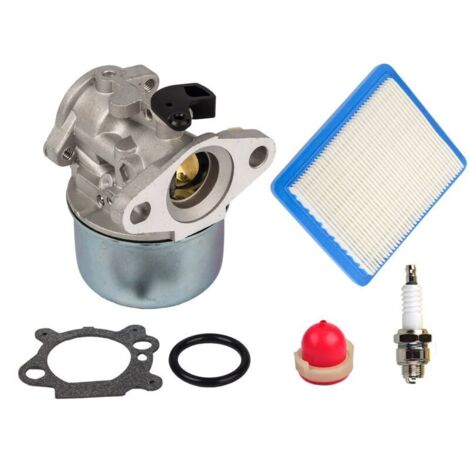 799868 Kit carburatore con pompetta di adescamento e filtro aria 491588 Compatibile con motori Briggs & Stratton da 4 a 7 CV 498170, 497586, 497314 (1/4)