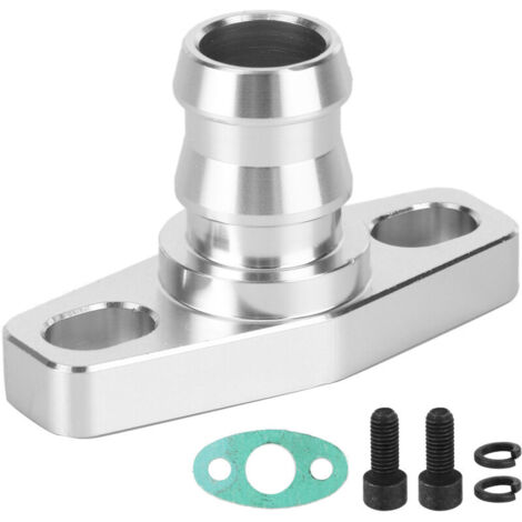 Flangia di scarico dell'olio turbo Qiilu Guarnizione di scarico dell'olio del turbocompressore Kit di scarico dell'olio turbo per T3 T4 T3 / T4 T60 T70 T61 T04B T04E T04S.