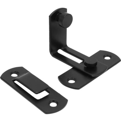 Chiusura per porta scorrevole a 90 gradi, gancio di sicurezza, chiusura per porta scorrevole, chiusura in acciaio al carbonio per bagno, chiusura e bullone (1/4)