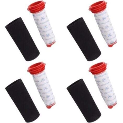 Filtri in schiuma e microfiltri sanitari (confezione da 4) per aspirapolvere senza fili Bosch BCH6ZOOO e Bosch BBH625W60 (1/4)