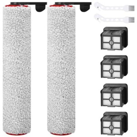 Kit filtro per aspirapolvere, accessori per aspirapolvere senza fili Dreame H12 Pro per liquidi e solidi, spazzola a rullo da 2 pezzi + 4 filtri + 2 spazzole per la pulizia per aspirapolvere Dreame H1 (1/4)