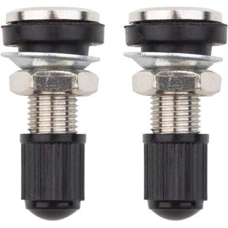 pezzi valvola per pneumatici tubeless per auto e moto con stelo in metallo con tappo antipolvere (32 mm) (1/4)