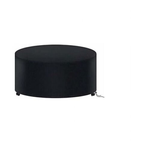 Copertura per tavolo da giardino rotondo 180 x 90 cm, copertura impermeabile per mobili da giardino, copertura per tavolo da esterno rotondo Oxford 210D