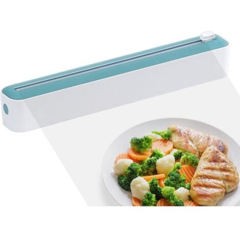 Distributore di pellicola, scatola per tagliare la pellicola di plastica, contenitore per fogli di alluminio e pellicola trasparente, distributore di pellicola di plastica con taglierina, distributore