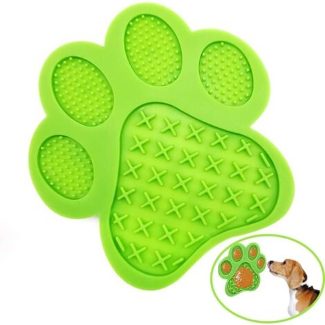 Tappetino lecca-cane, dispositivo di distrazione per il bagno del cane, tappetino per cani a lenta alimentazione con super aspirazione per leccare il burro di arachidi, bagno per animali domestici (1/4)