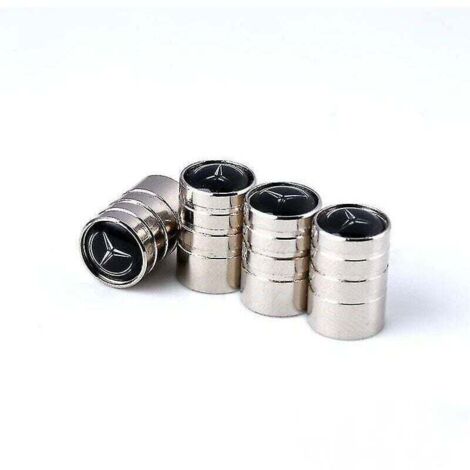 Tappo valvola pneumatico auto, tappo valvola adatto, tappo valvola pneumatico in metallo (Mercedes-Benz, confezione da 8) (1/4)