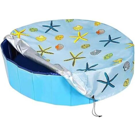 La copertura rotonda in tessuto Oxford protegge la piscina dallo sporco e riduce l'evaporazione (122 x 30 cm) (1/4)