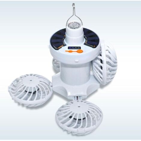 Ventilatore da soffitto universale con luce, ventilatore da gazebo con gancio pieghevole leggero, adatto per casa, campeggio e giardino