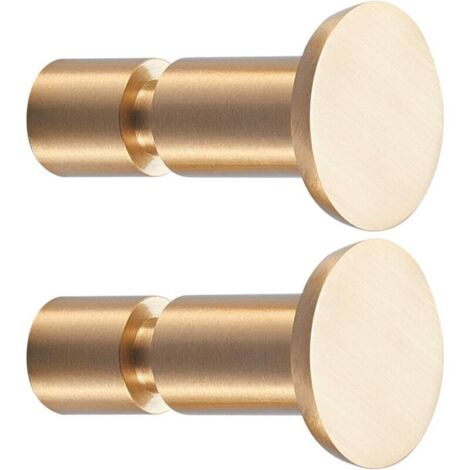 Robusti ganci appendiabiti da parete in ottone massiccio. Per giacche, cappelli, sciarpe, borse, zaini, cappellini, asciugamani. Disponibili per negozi di abbigliamento, hotel, bar, TC005D. (1/4)