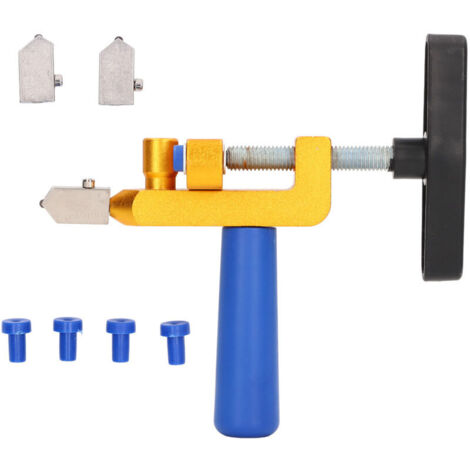 Kit di utensili manuali, tagliapiastrelle in vetro, apripiastrelle manuale, pinze rompivetro, kit per taglio ceramica con lame in lega, taglierino/taglierino multiuso (1/4)